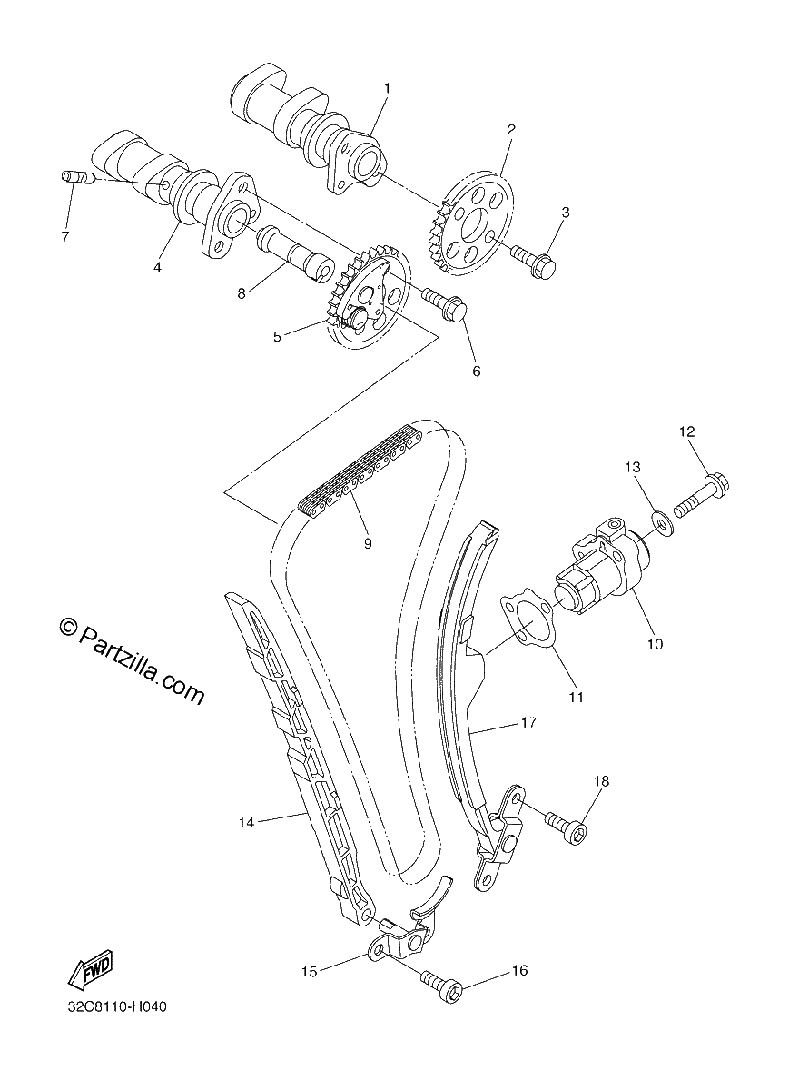Diagrama de CAMSHAFT CHAIN