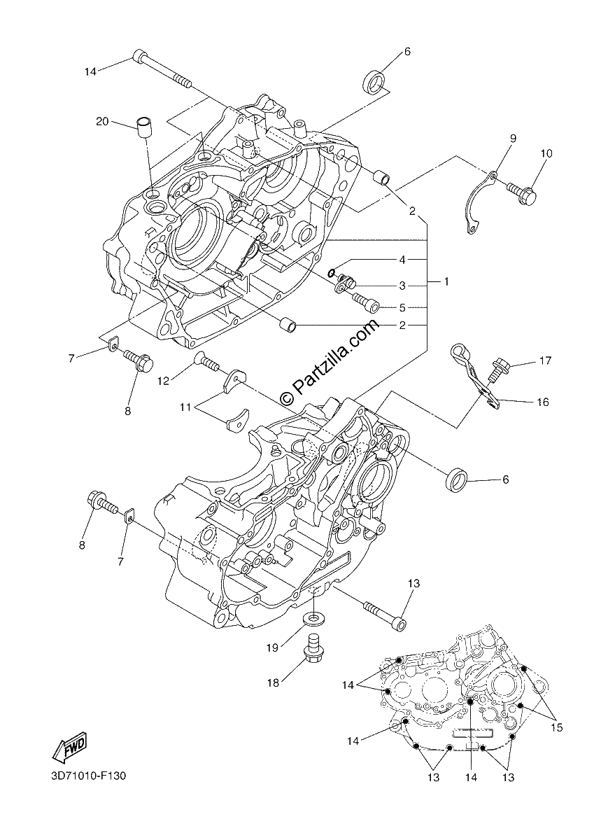 Diagrama de CRANKCASE