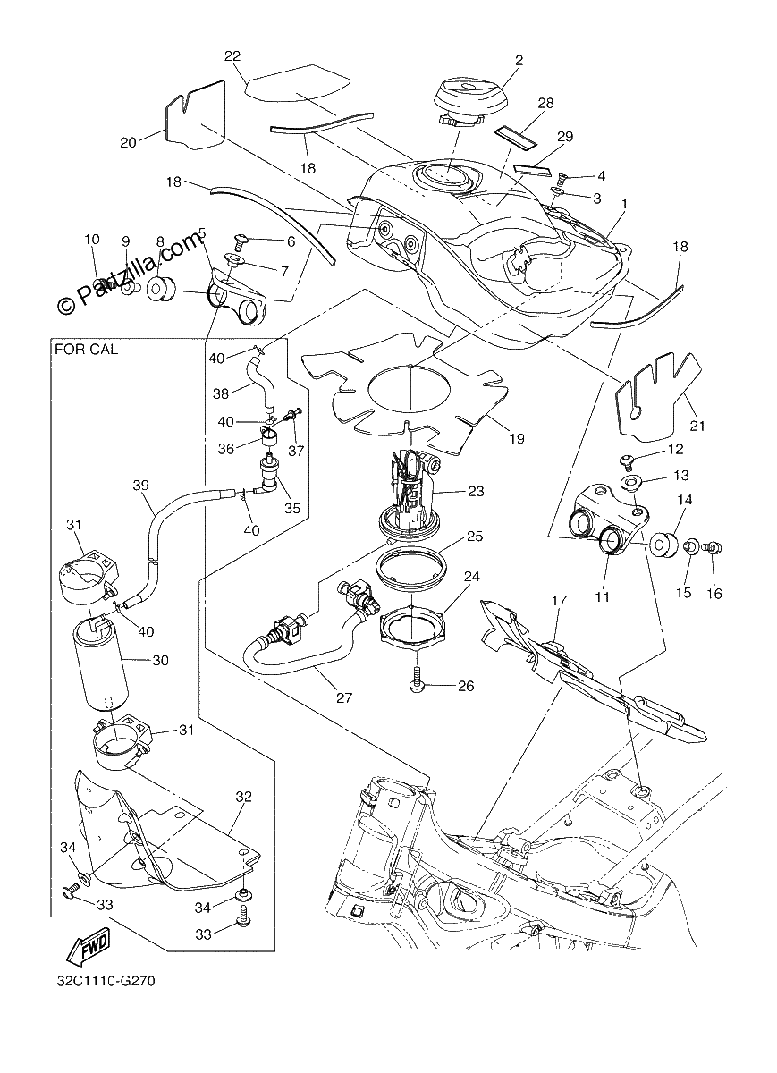 Diagrama de FUEL TANK