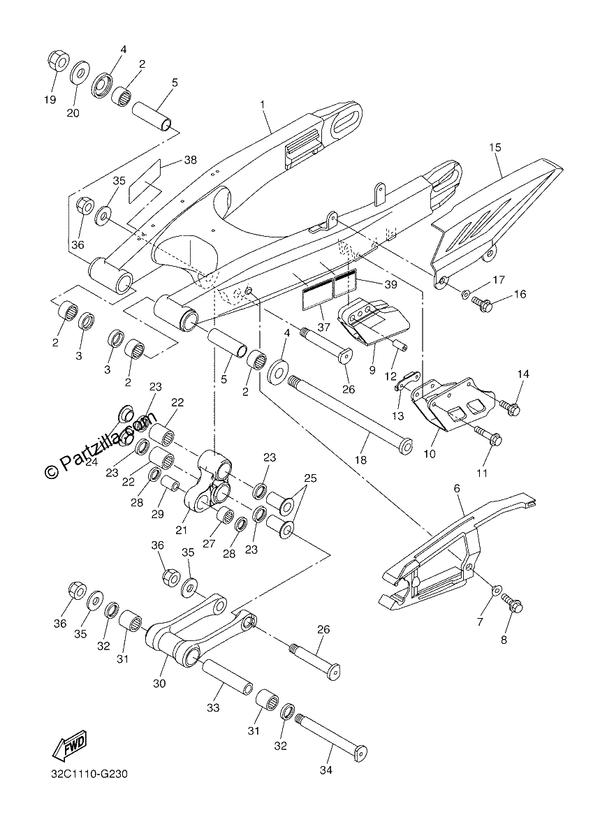 Diagrama de REAR ARM