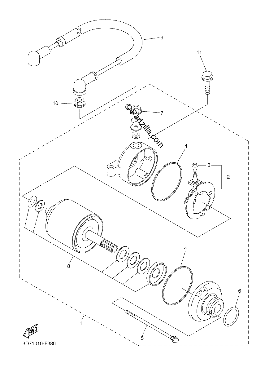 Diagrama de STARTING MOTOR