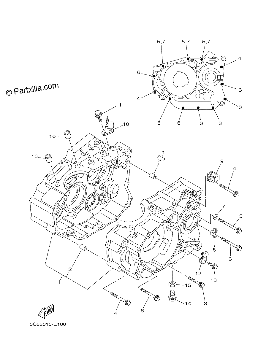 Diagrama de CRANKCASE