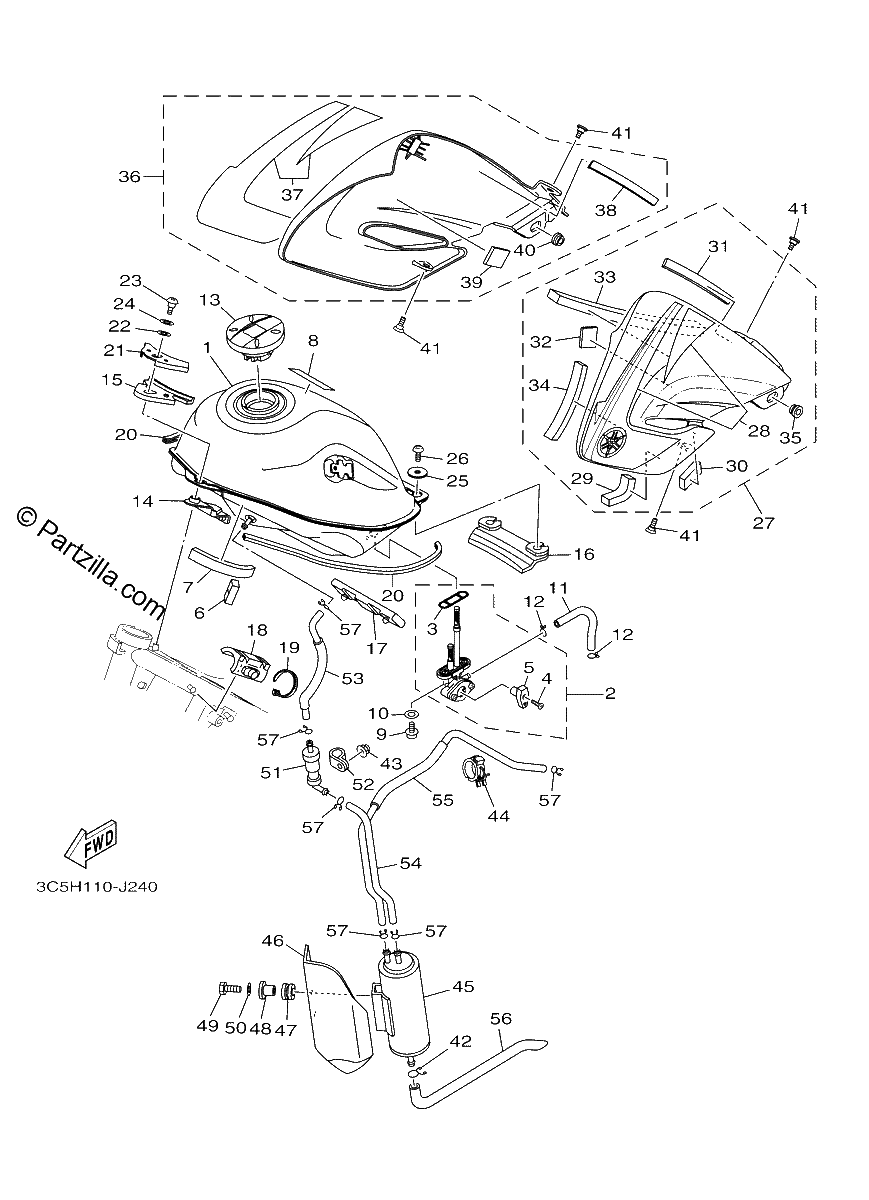 Diagrama de FUEL TANK