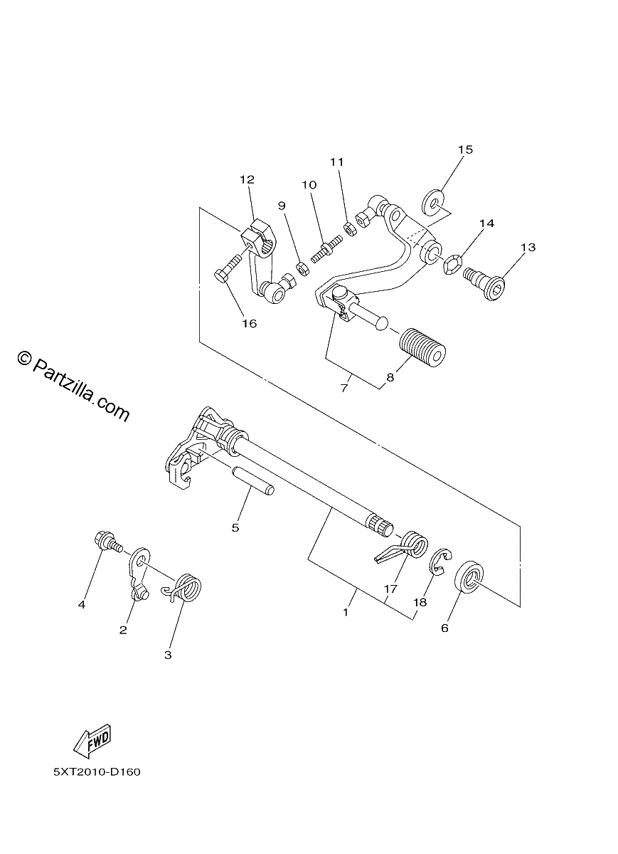 Diagrama de SHIFT SHAFT