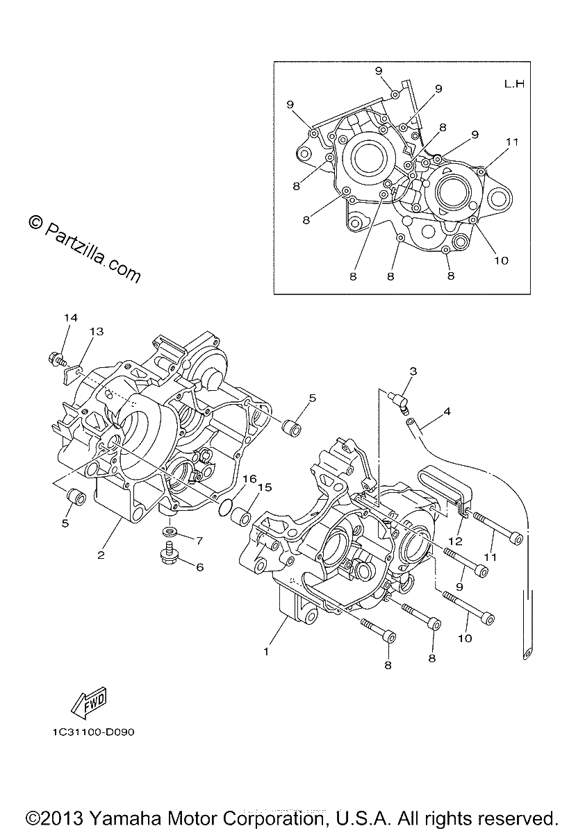 Diagrama de CRANKCASE