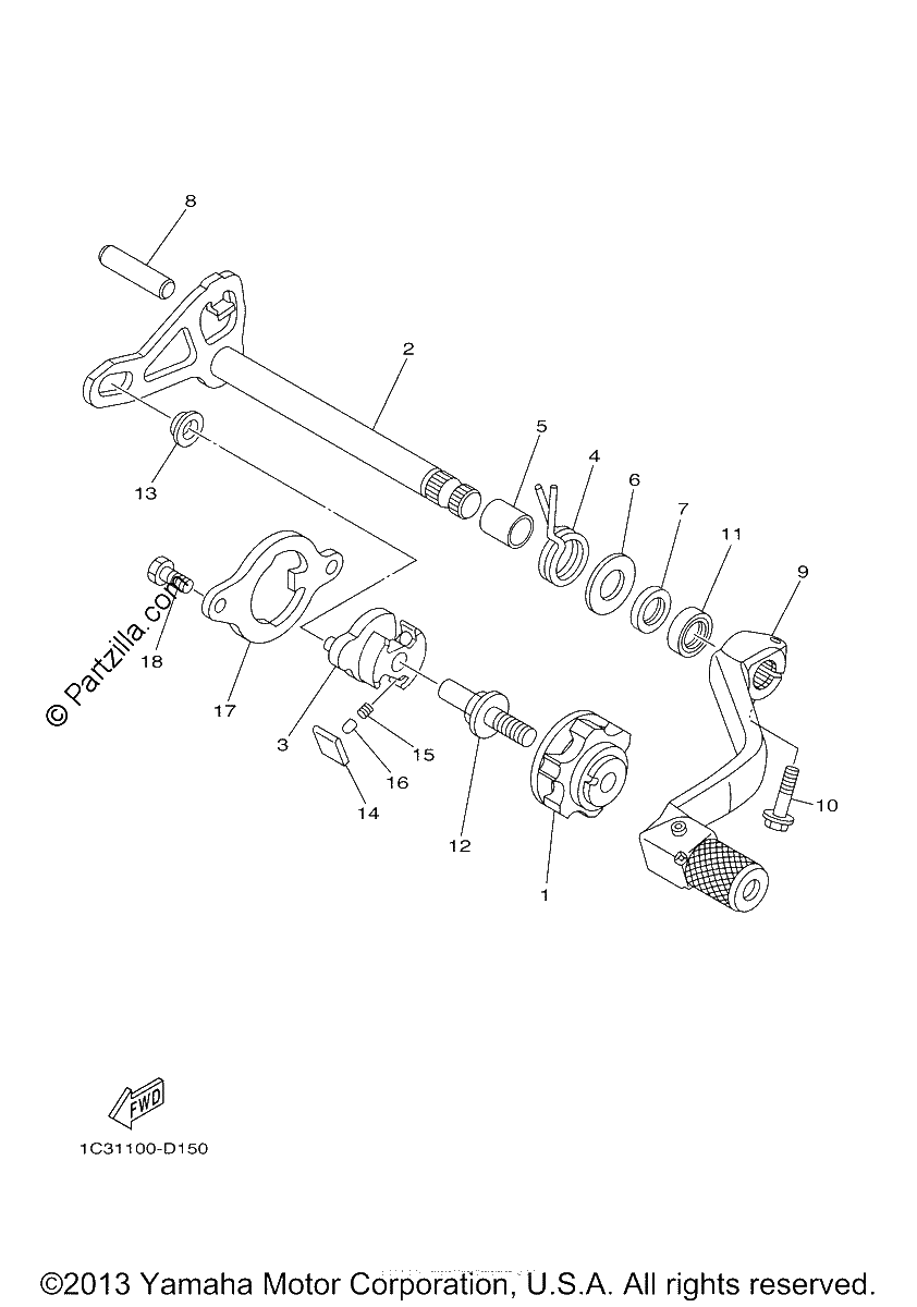 Diagrama de SHIFT SHAFT