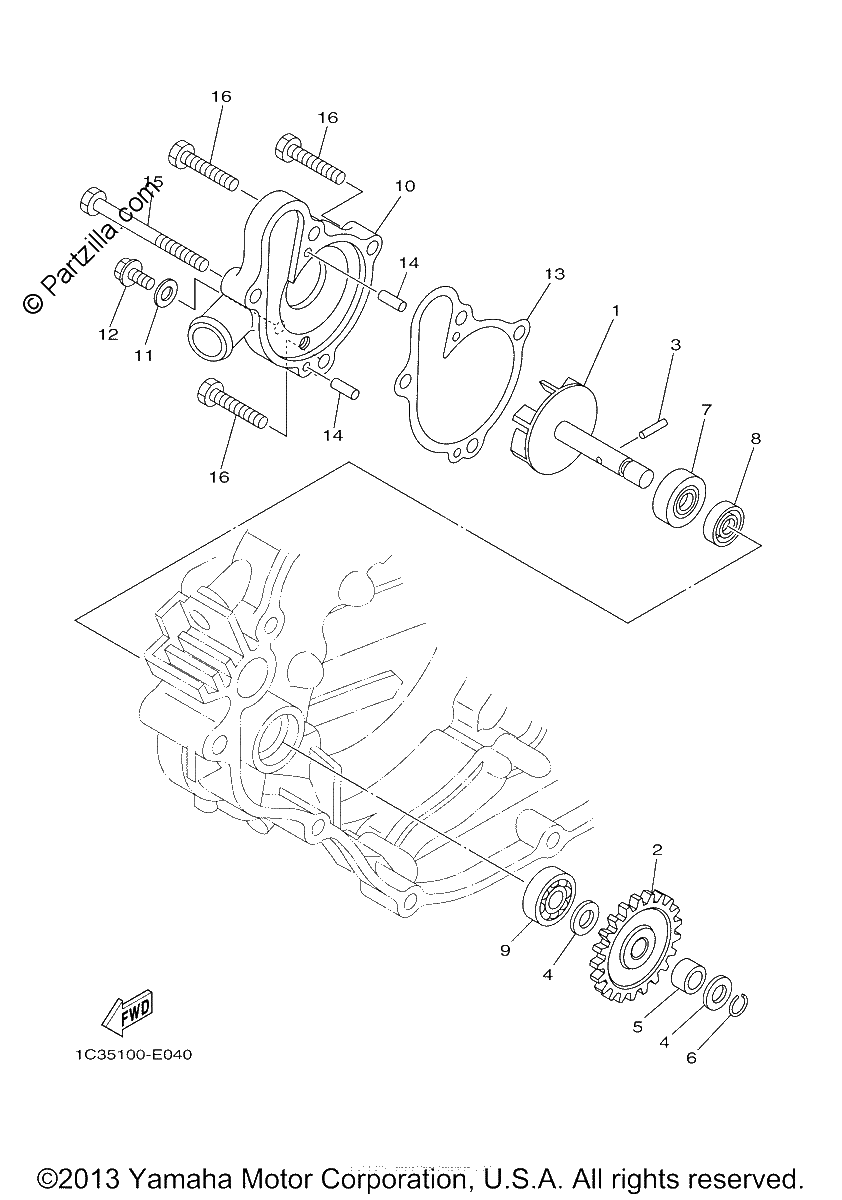 Diagrama de WATER PUMP