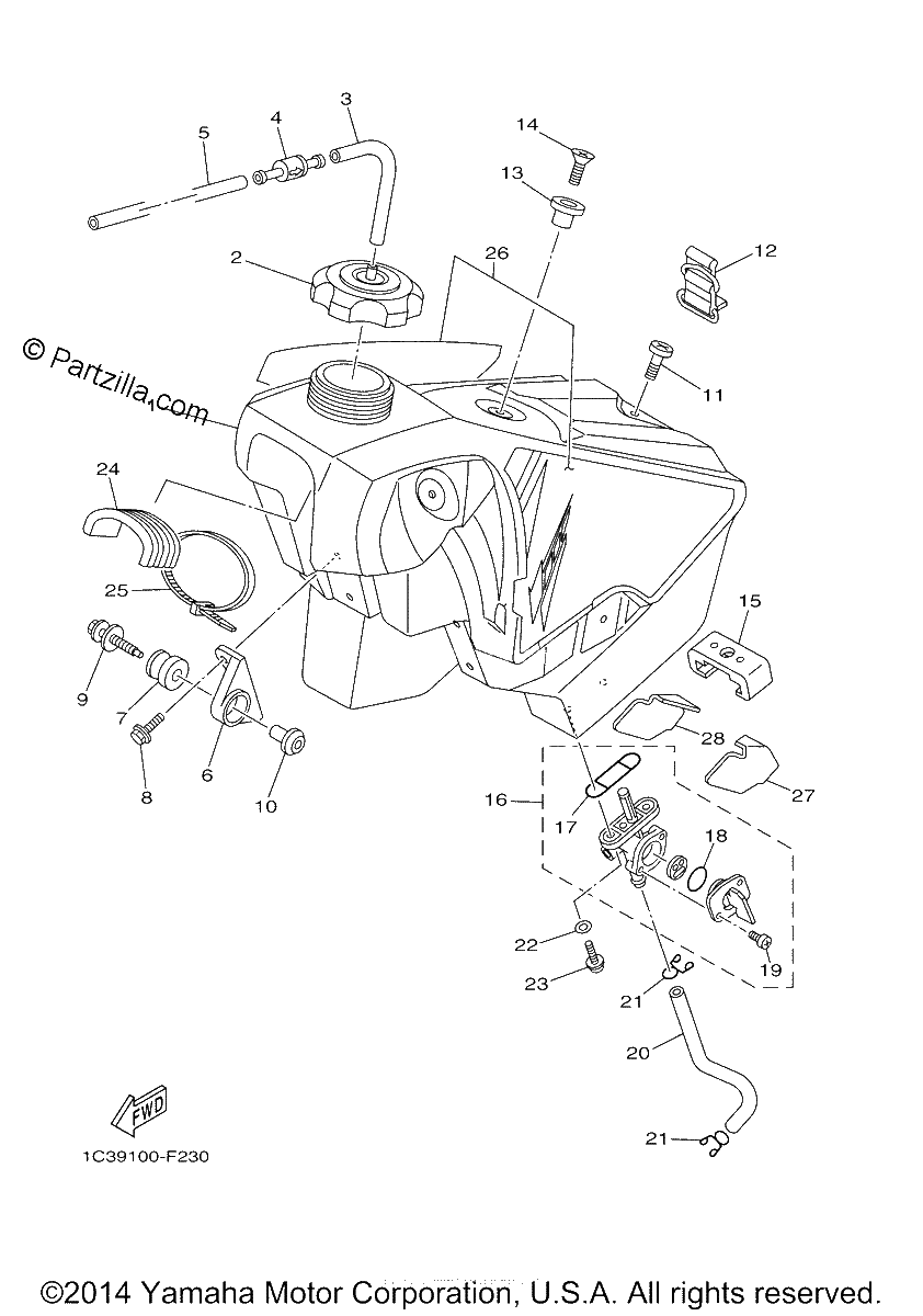 Diagrama de FUEL TANK