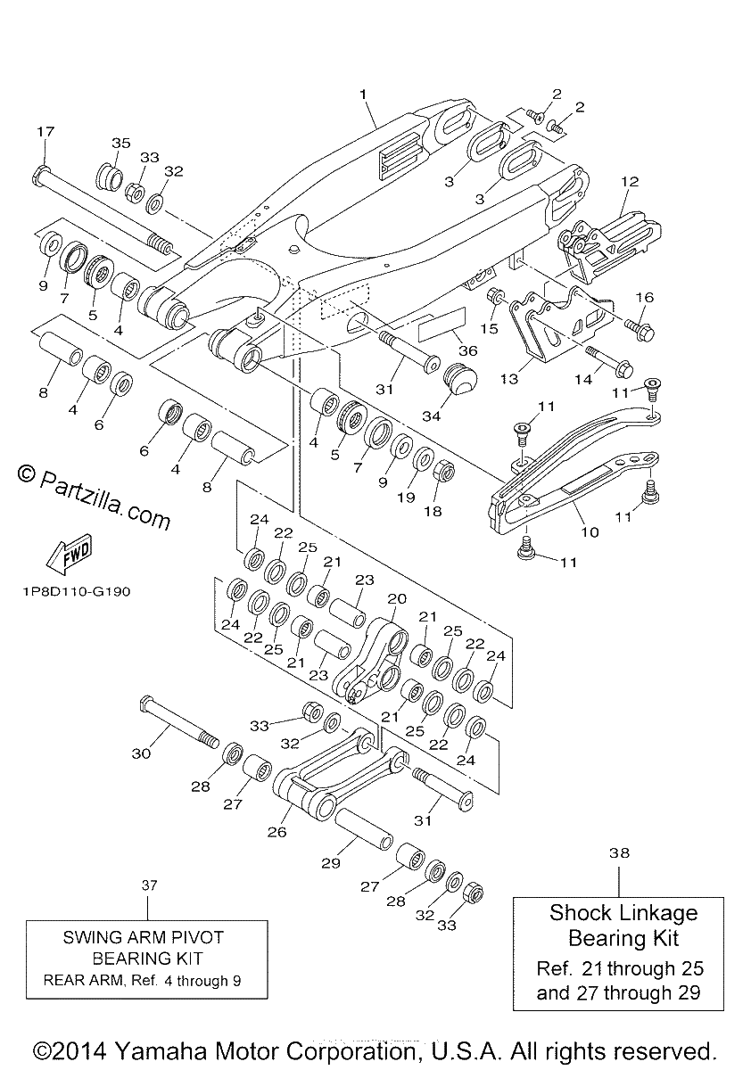 Diagrama de REAR ARM