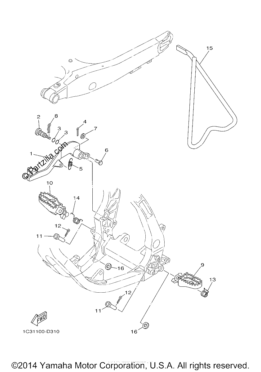 Diagrama de STAND FOOTREST