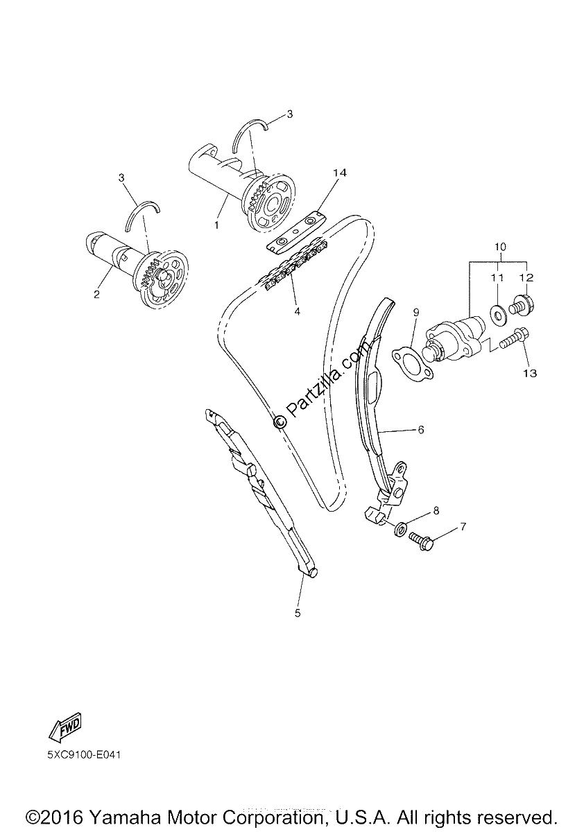 Diagrama de CAMSHAFT CHAIN