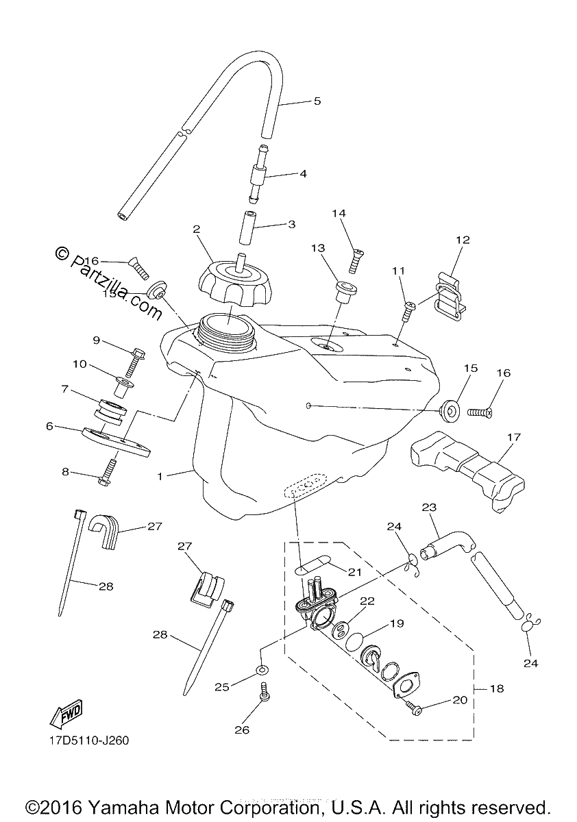 Diagrama de FUEL TANK