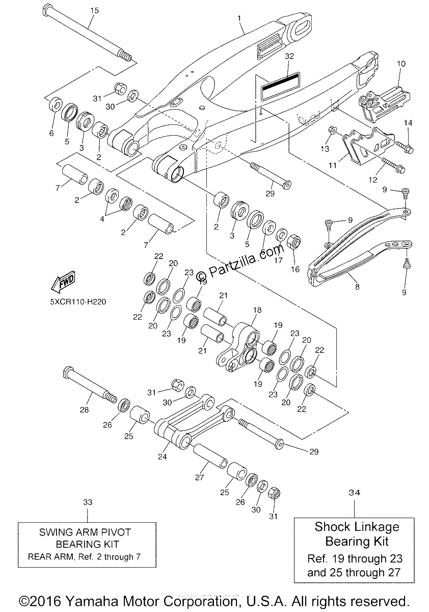 Diagrama de REAR ARM