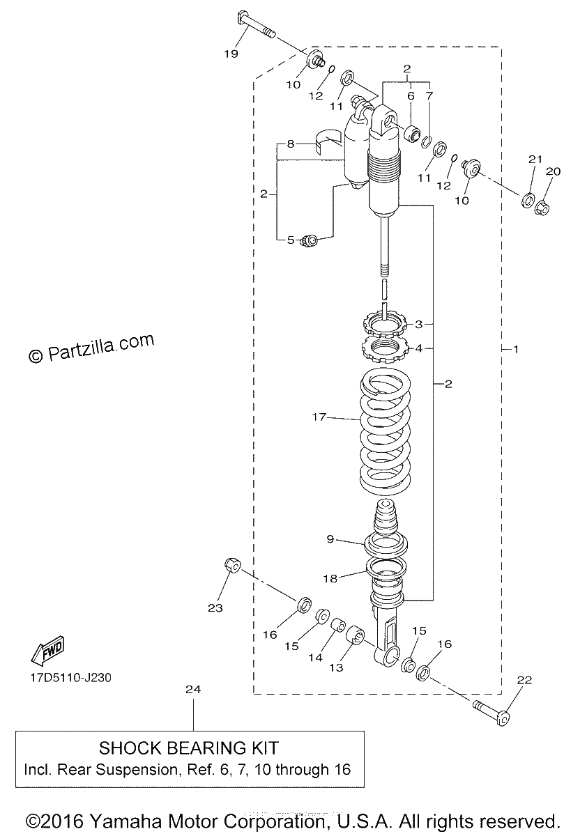 Diagrama de REAR SUSPENSION