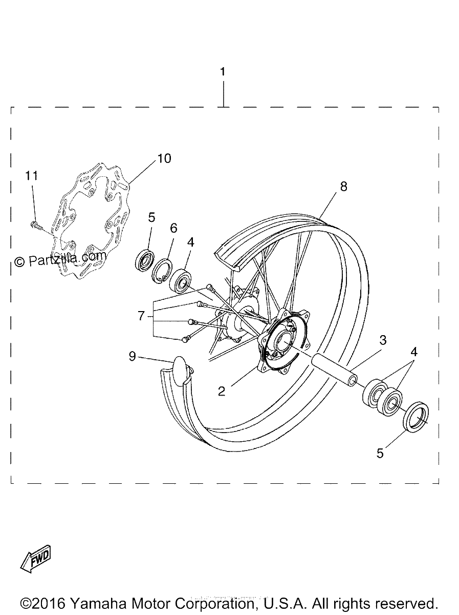 Diagrama de REAR WHEEL KIT