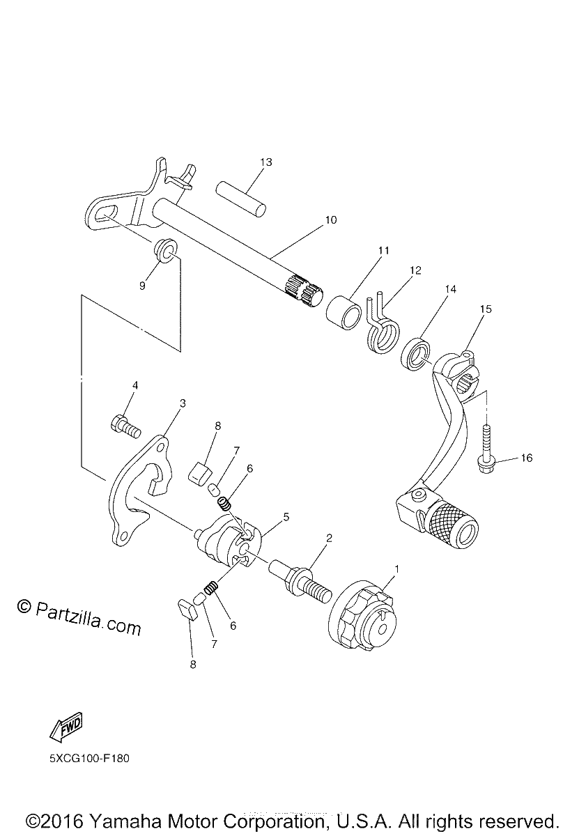 Diagrama de SHIFT SHAFT