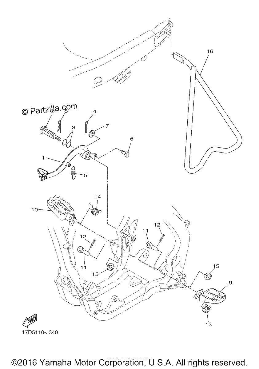 Diagrama de STAND FOOTREST