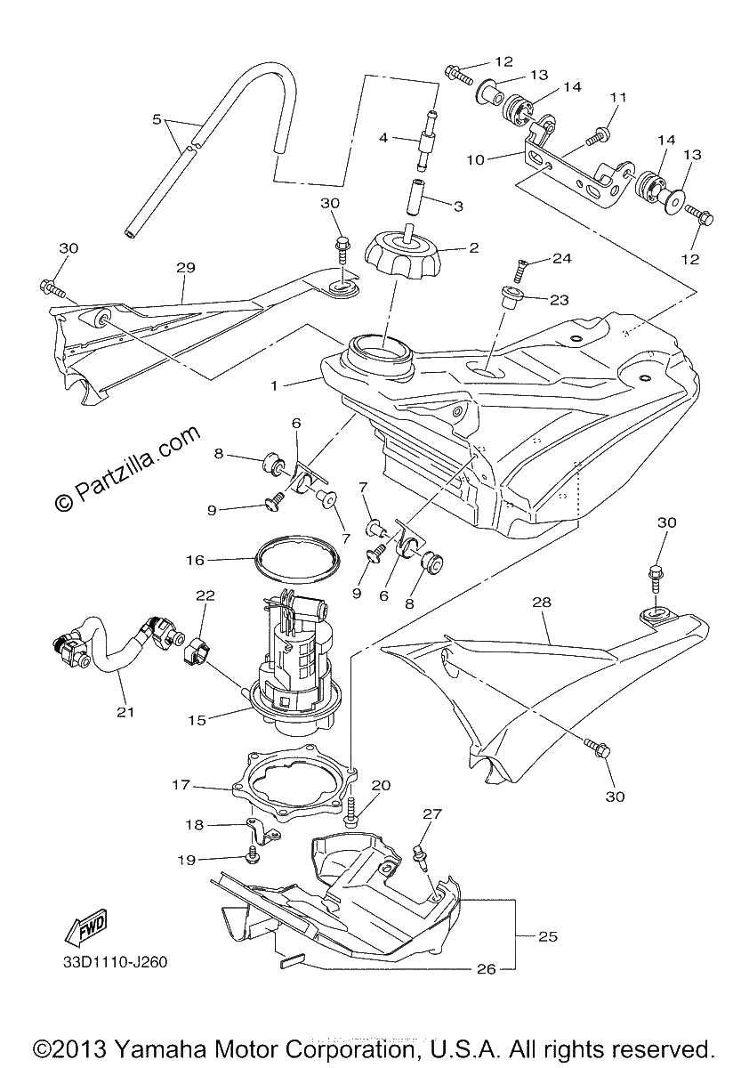 Diagrama de FUEL TANK