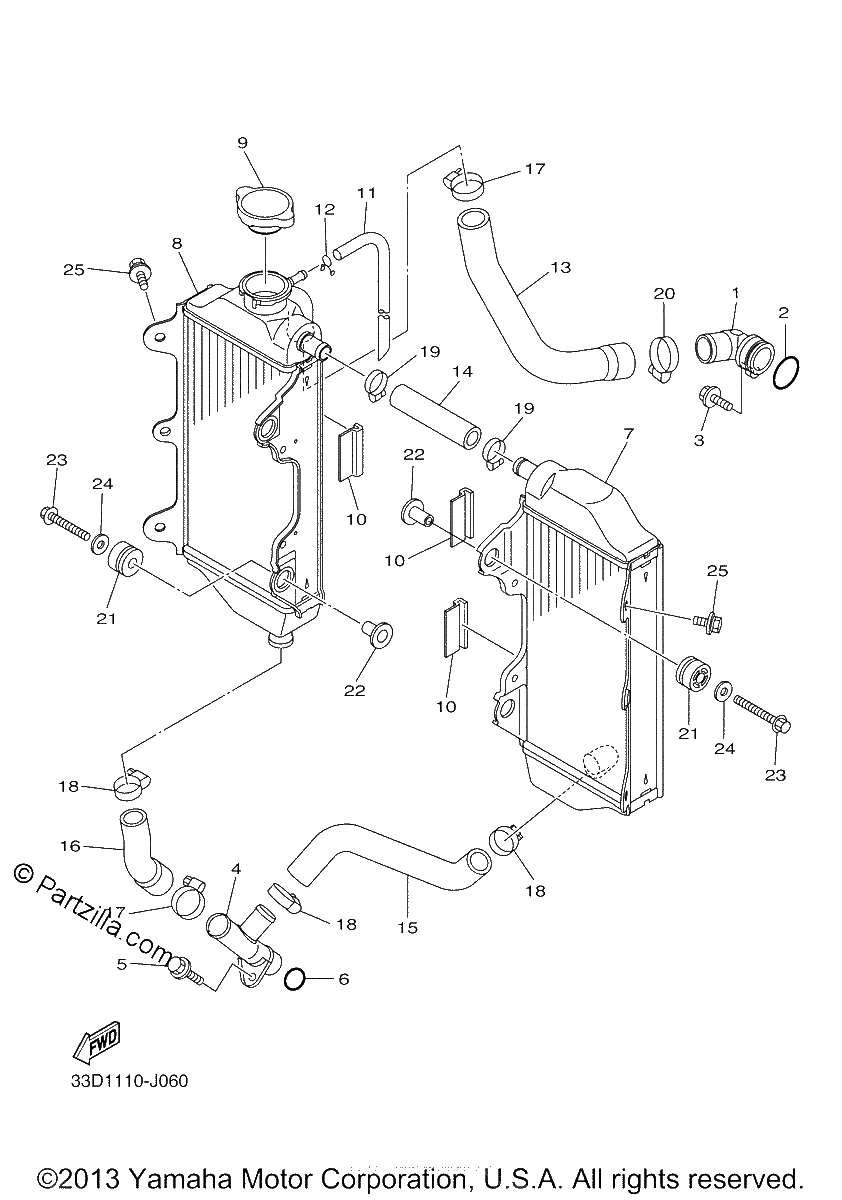 Diagrama de RADIATOR HOSE