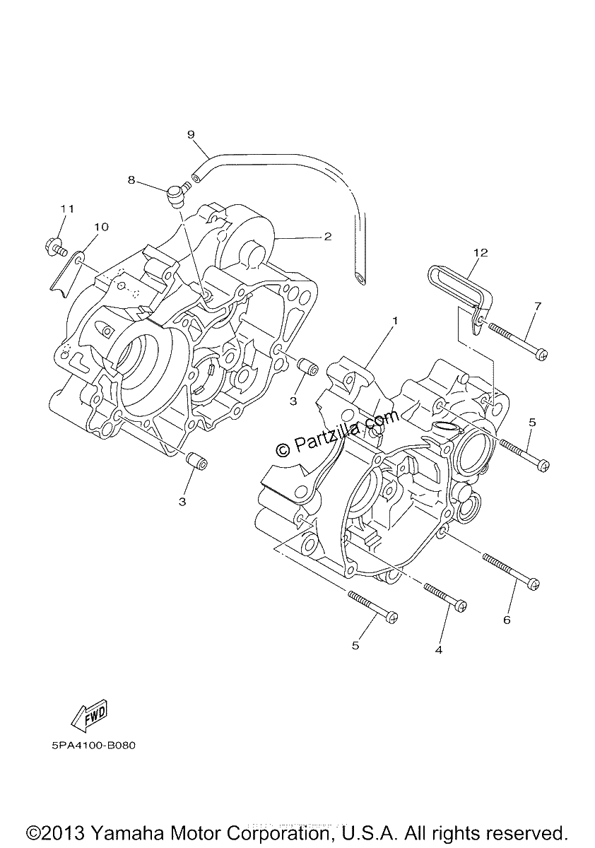 Diagrama de CRANKCASE