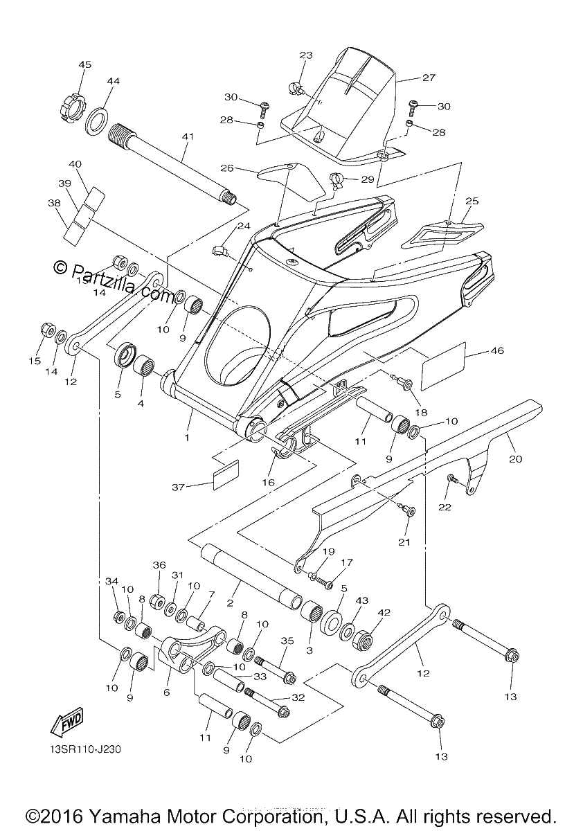 Diagrama de REAR ARM