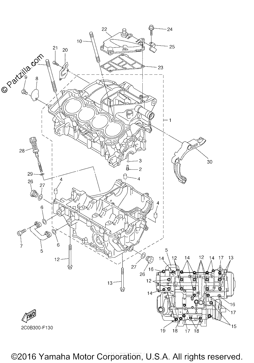 Diagrama de CRANKCASE