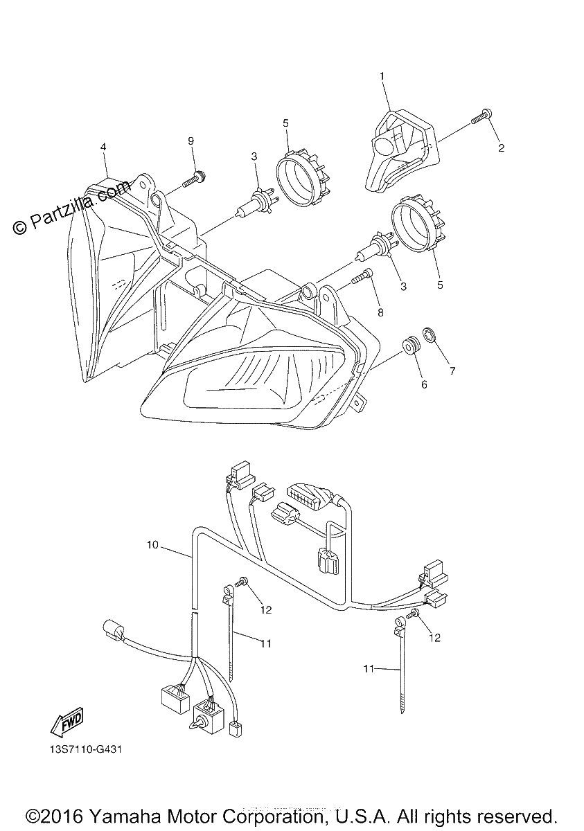 Diagrama de HEADLIGHT