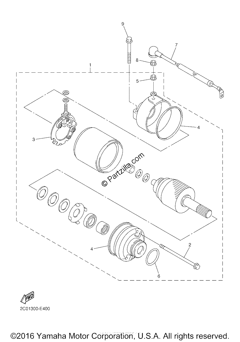 Diagrama de STARTING MOTOR