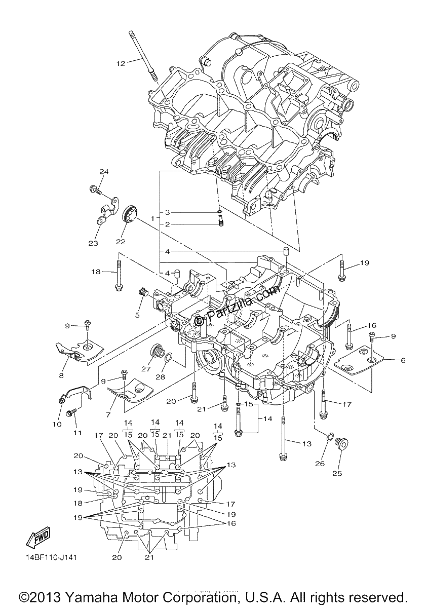 Diagrama de CRANKCASE
