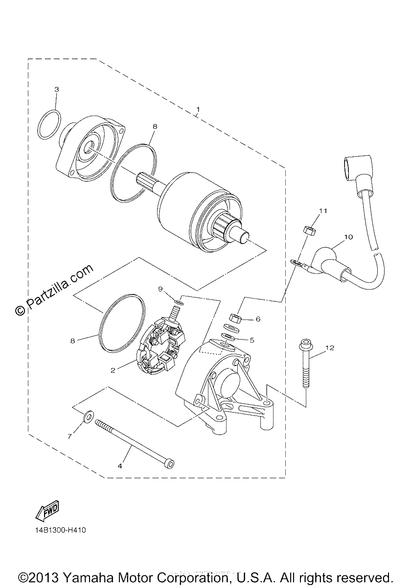 Diagrama de STARTING MOTOR