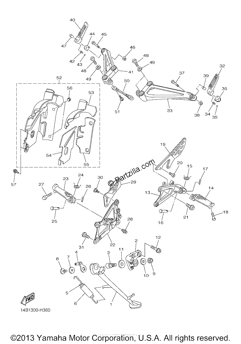 Diagrama de STAND FOOTREST