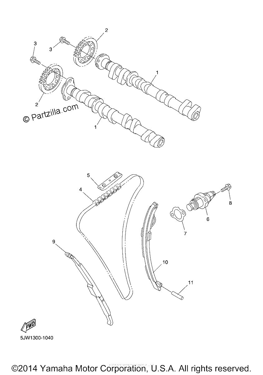 Diagrama de CAMSHAFT CHAIN
