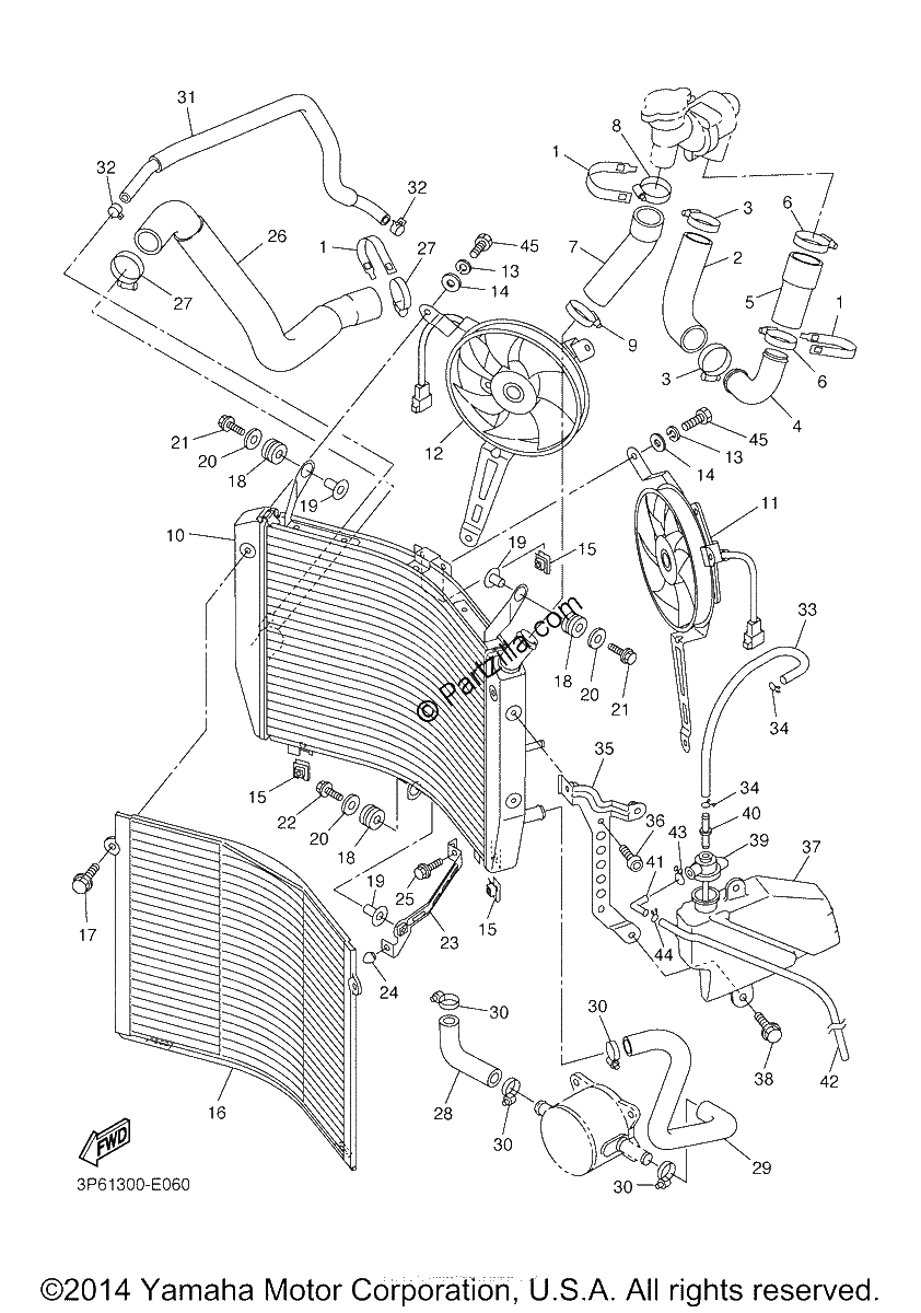Diagrama de RADIATOR HOSE