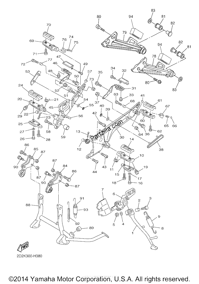 Diagrama de STAND FOOTREST