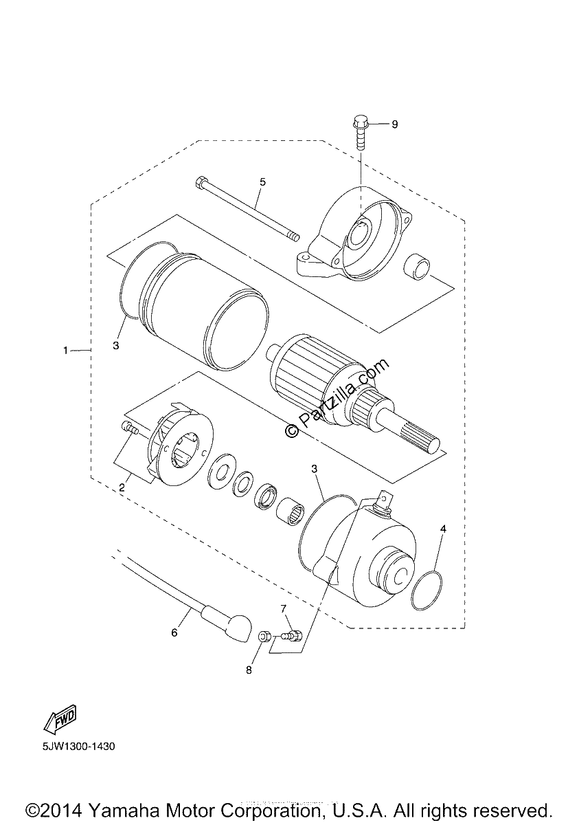 Diagrama de STARTING MOTOR