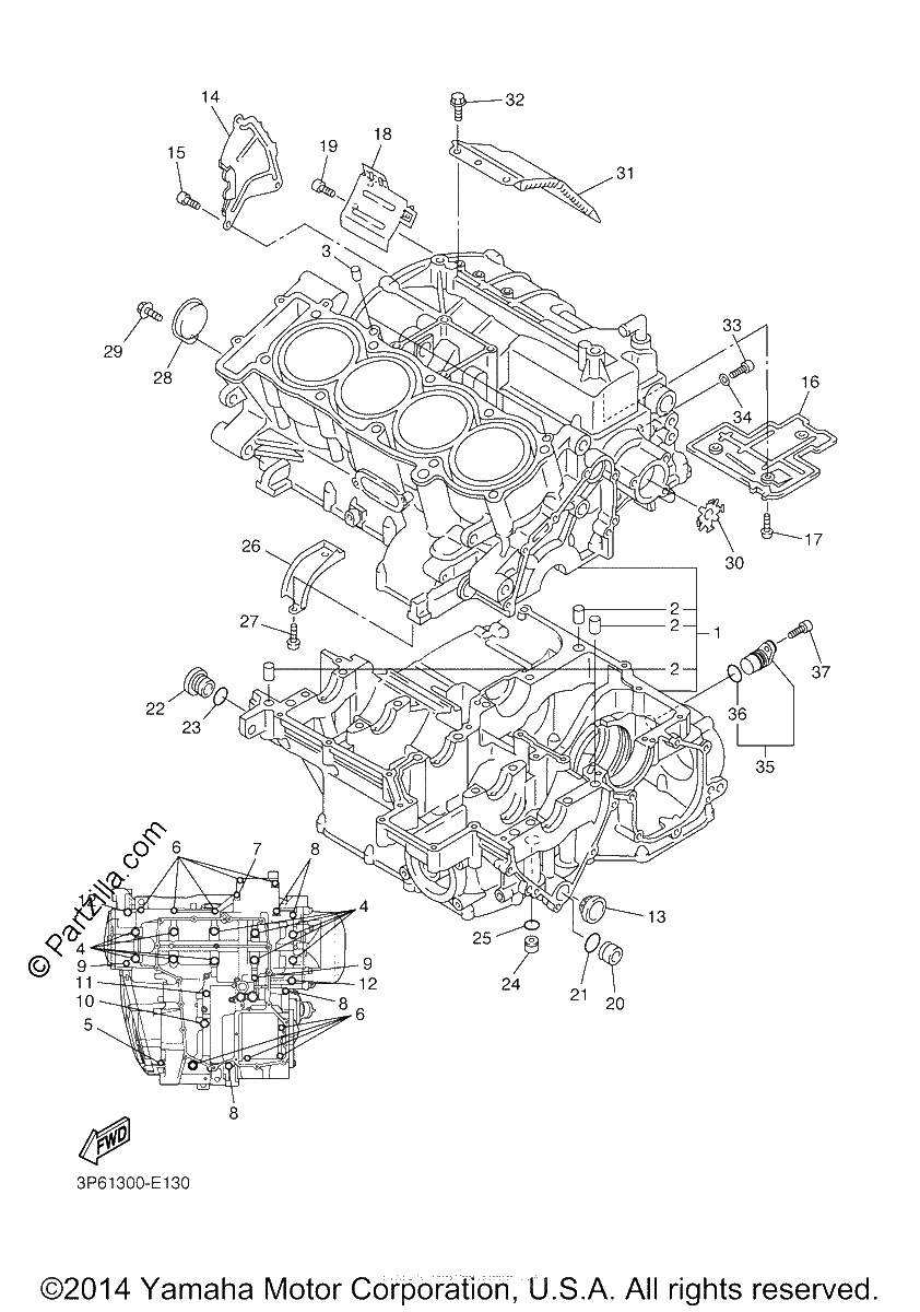 Diagrama de CRANKCASE