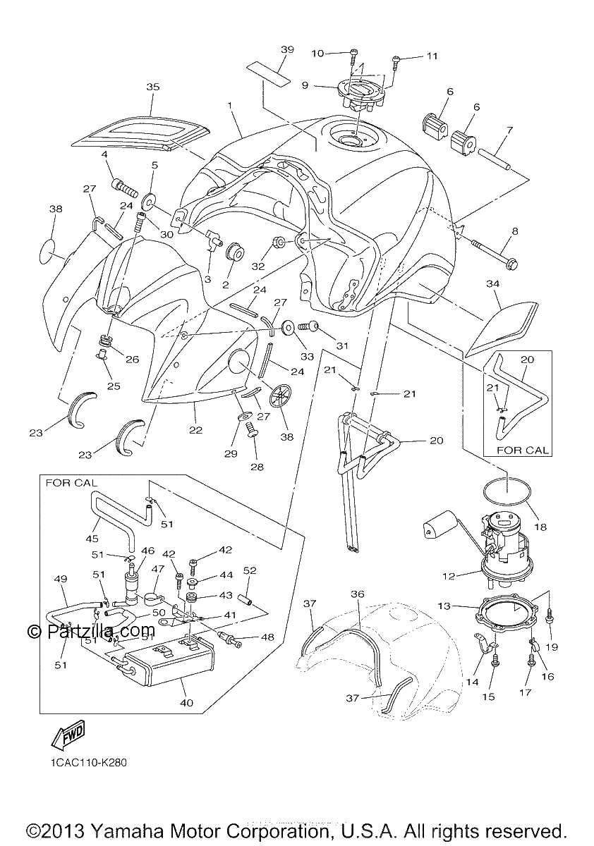 Diagrama de FUEL TANK