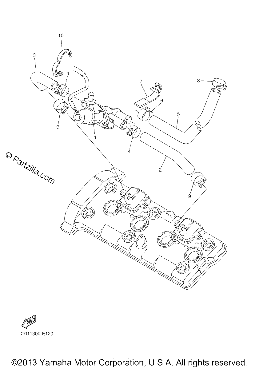 Diagrama de AIR INDUCTION SYSTEM