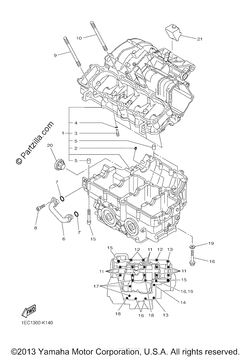 Diagrama de CRANKCASE