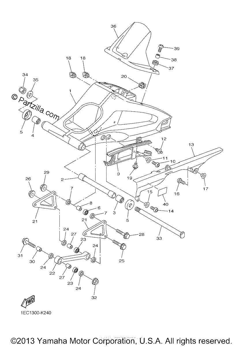 Diagrama de REAR ARM