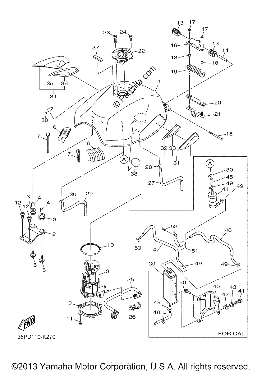 Diagrama de FUEL TANK