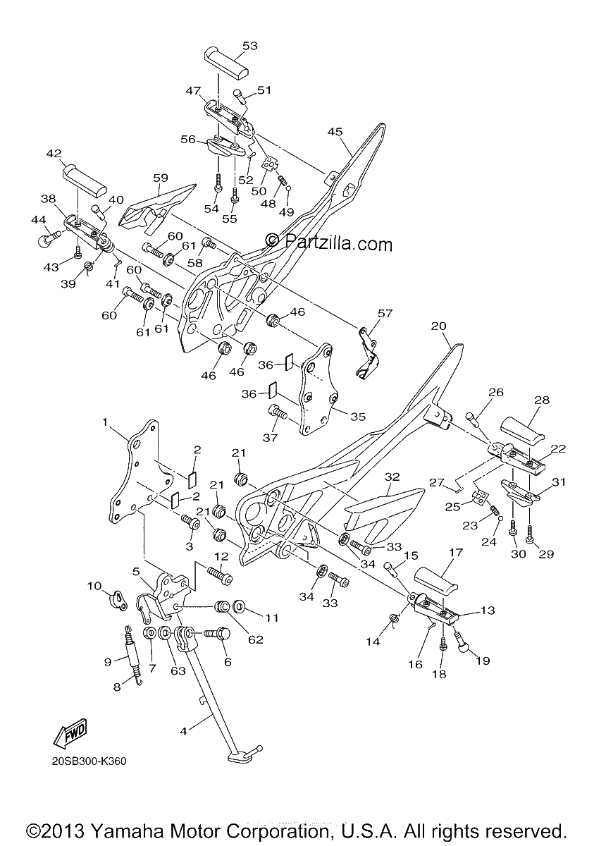 Diagrama de STAND FOOTREST