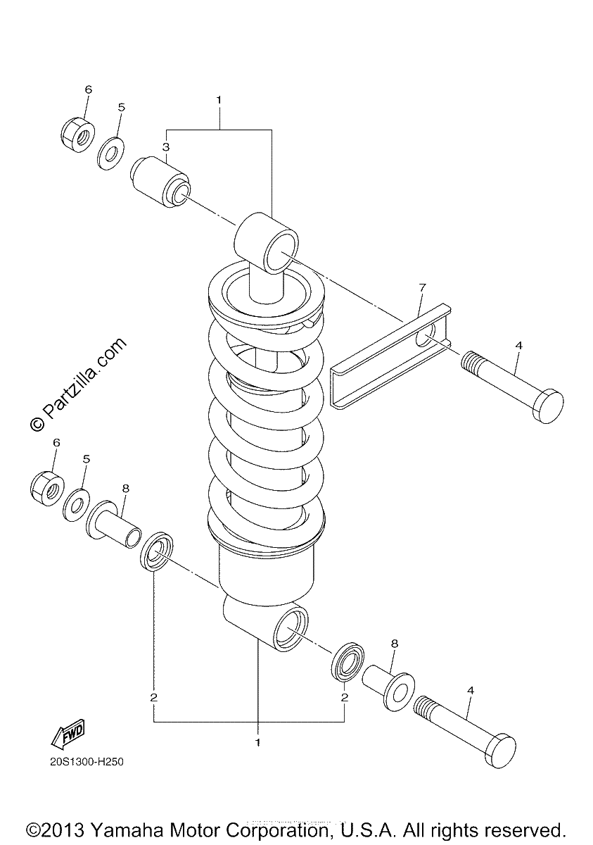Diagrama de REAR SUSPENSION
