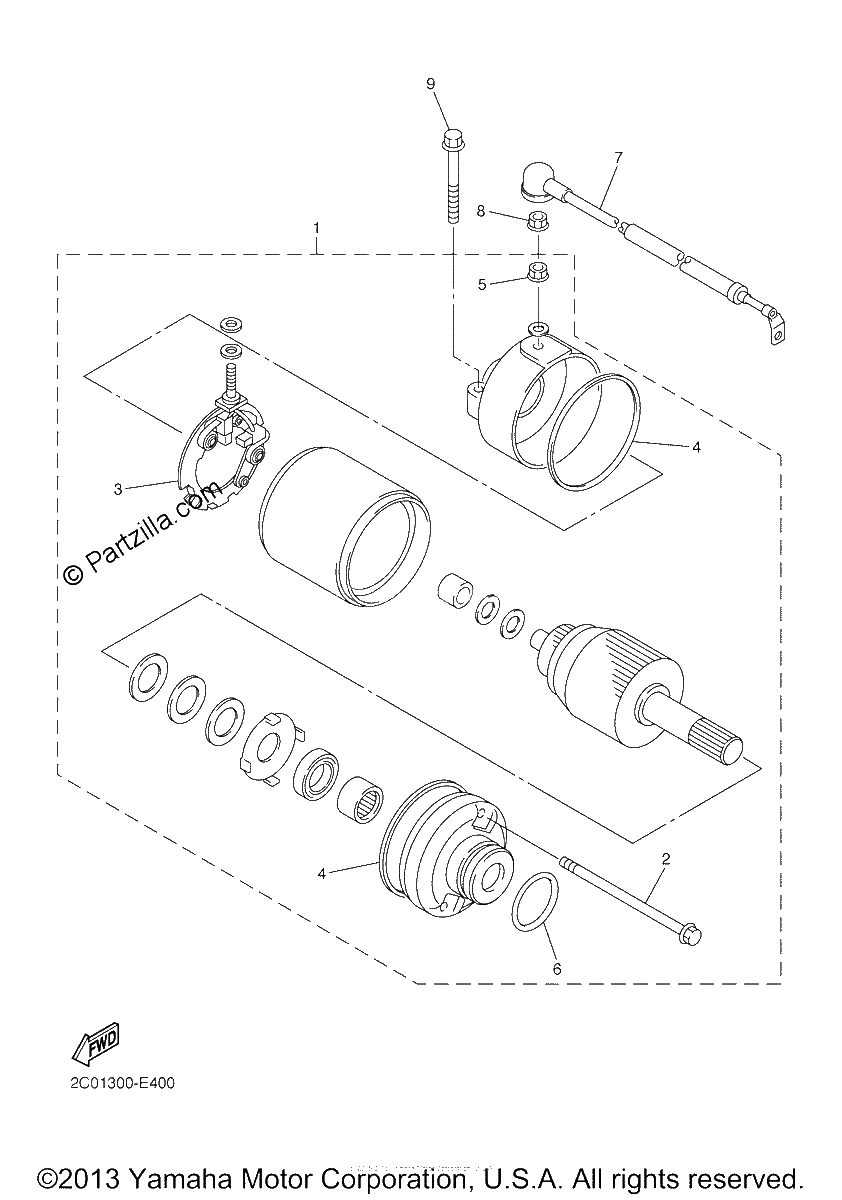 Diagrama de STARTING MOTOR