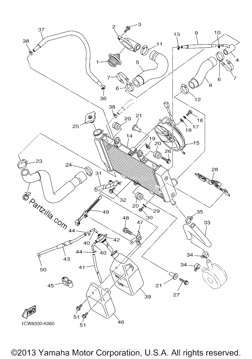 Diagrama de RADIATOR HOSE