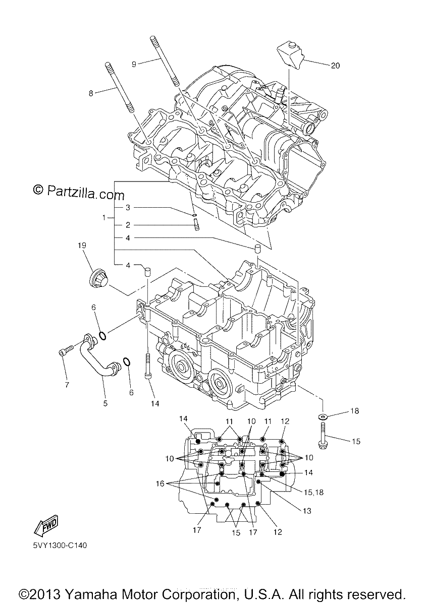 Diagrama de CRANKCASE