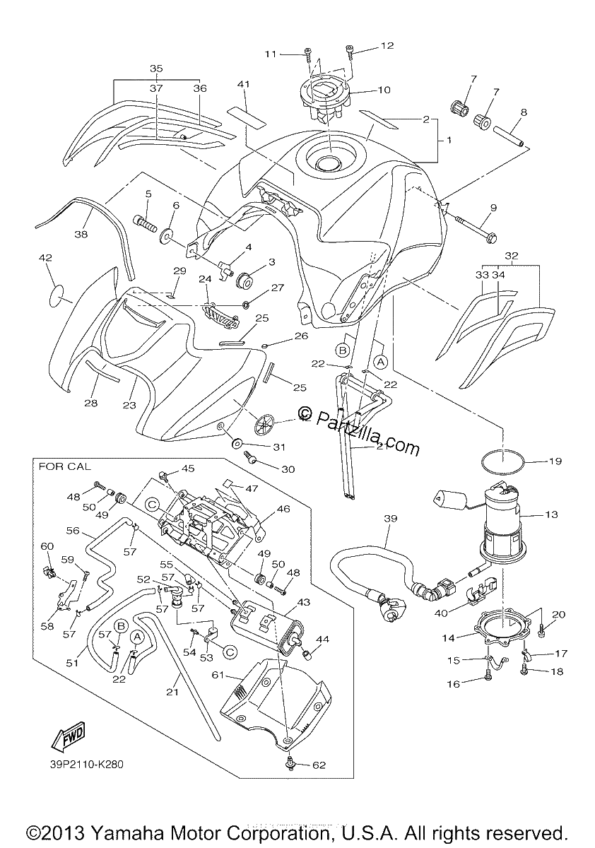 Diagrama de FUEL TANK