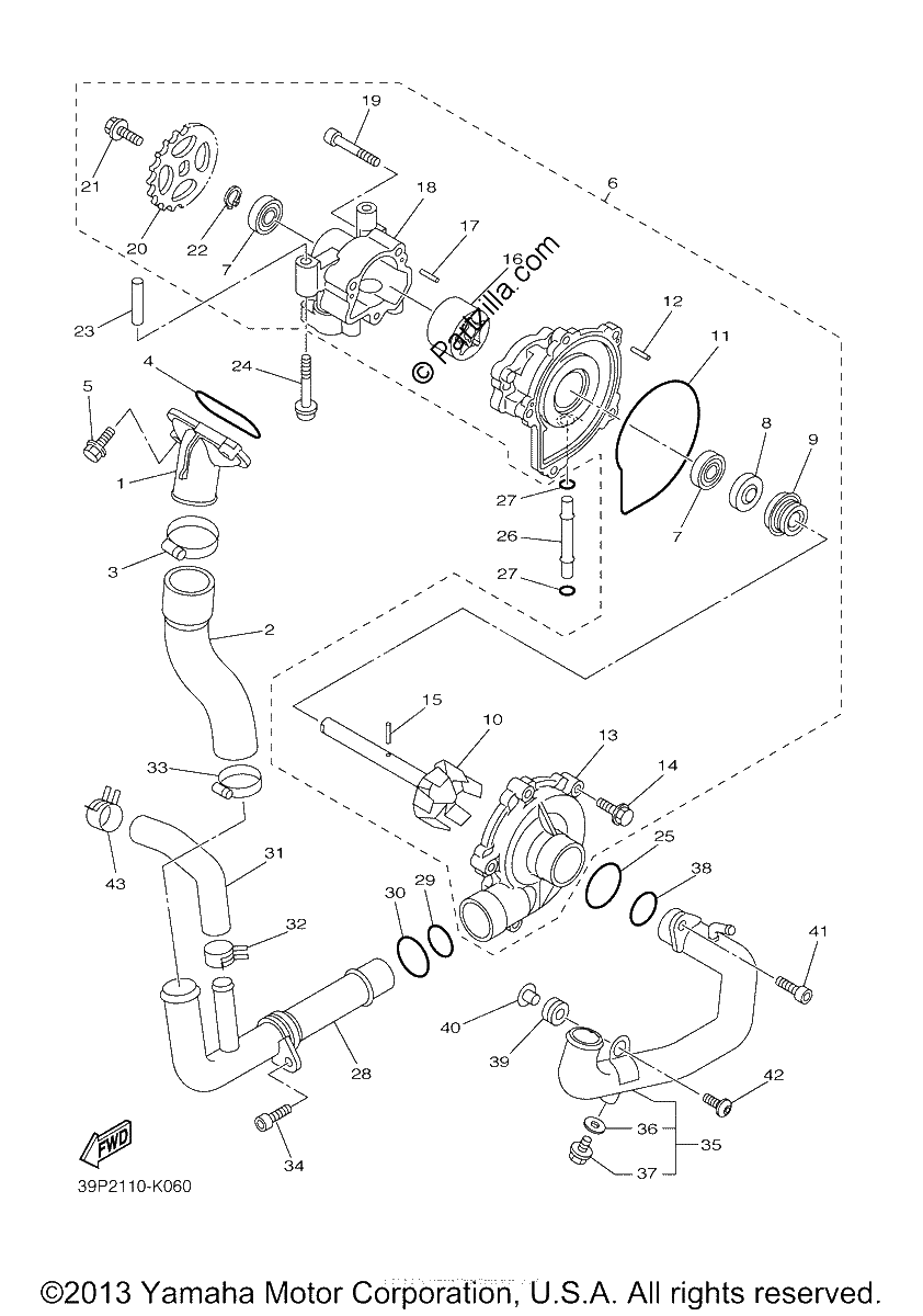 Diagrama de WATER PUMP