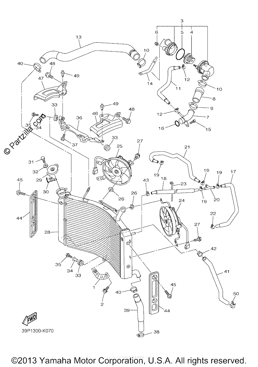 Diagrama de RADIATOR HOSE