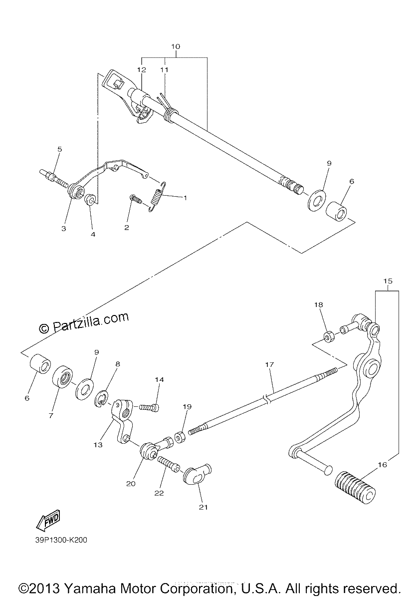 Diagrama de SHIFT SHAFT